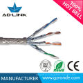 Fábrica de Shenzhen que suministra cable blindado doble del cable del cat7